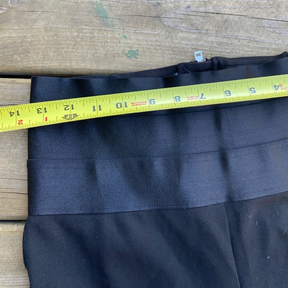 bebe Women's High Rise Black Stretch Leggings Rear Zippered size M - Picture 7 of 12